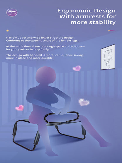 Sex Chair Height Adjustable Sex Position Enhancer Chair for Love Partner Couples for Adult SM Games